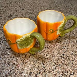 Vintage fall mugs